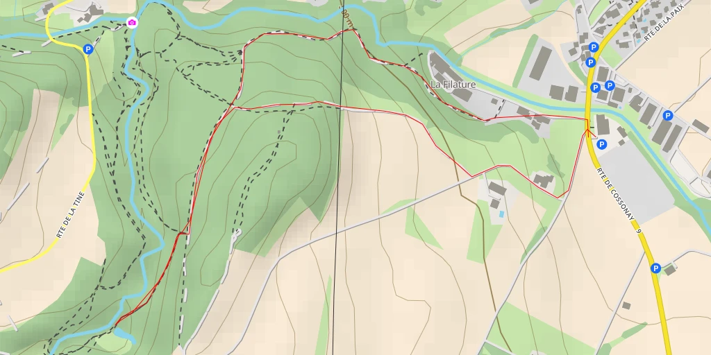 Map of the trail for Chemin du Bois-de-Fey - Chemin du Bois-de-Fey