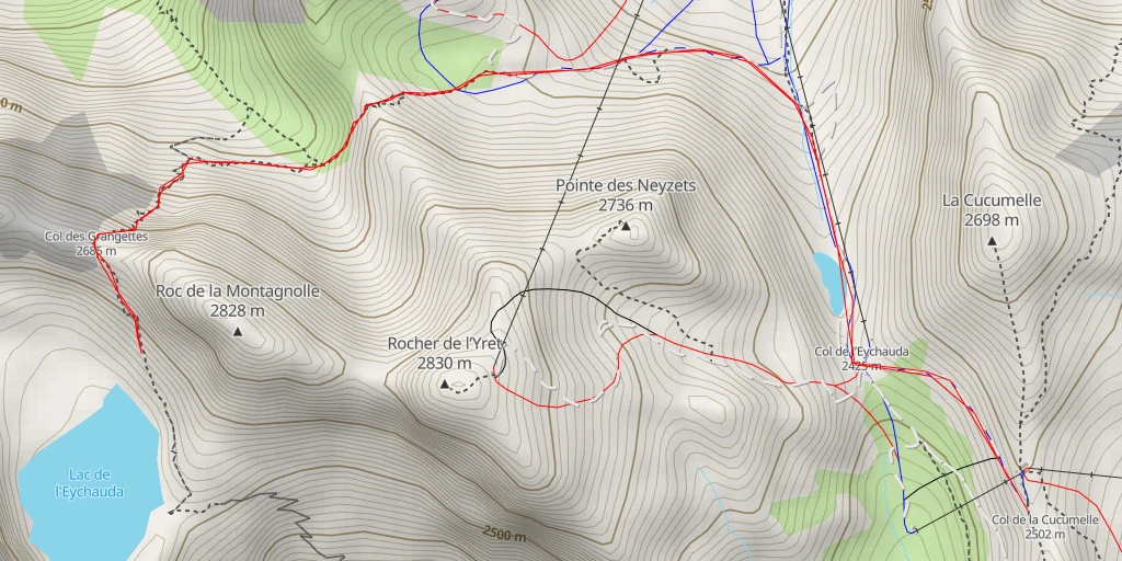 Map of the trail for Roc de la Montagnolle