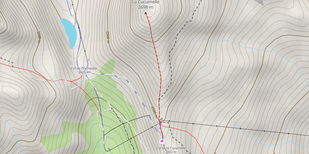 Map of the trail for La Cucumelle