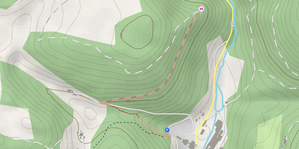 Map of the trail for Roche Joséphine