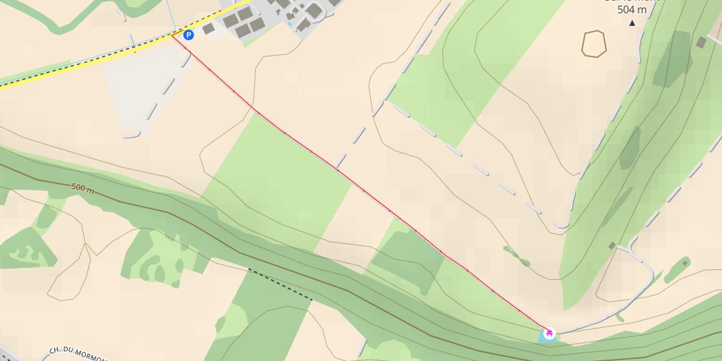 Map of the trail for Chemin de Manand