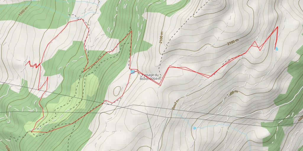 Map of the trail for Lac de l'Arcachat