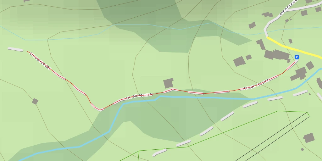 Map of the trail for Chemin du Folliet - Chemin du Folliet