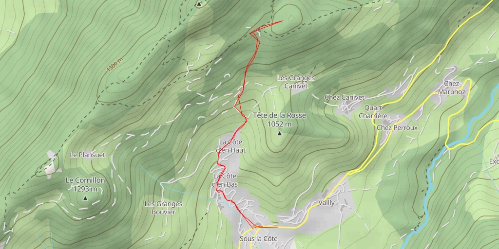 Map of the trail for Sentier du Palatieu - Sentier du Palatieu