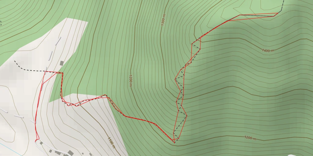 Map of the trail for Chemin de Bellevaux à Nifflon - Chemin de Bellevaux à Nifflon