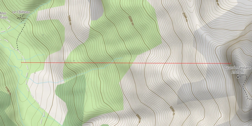 Map of the trail for Grande Séolane En attendant l'été