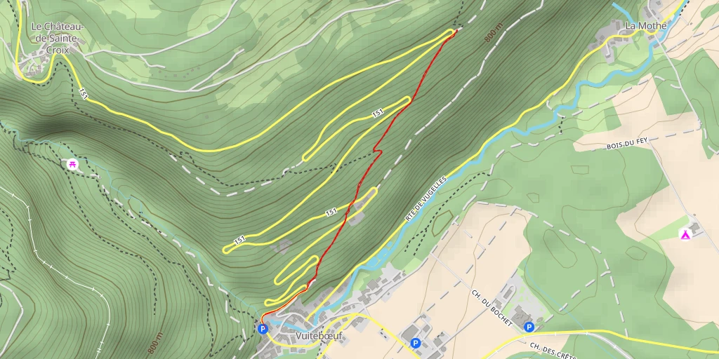 Map of the trail for 151