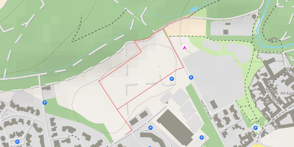 Map of the trail for Pfadfinderplatz - DPSG Stamm Kaster - Hauptstraße