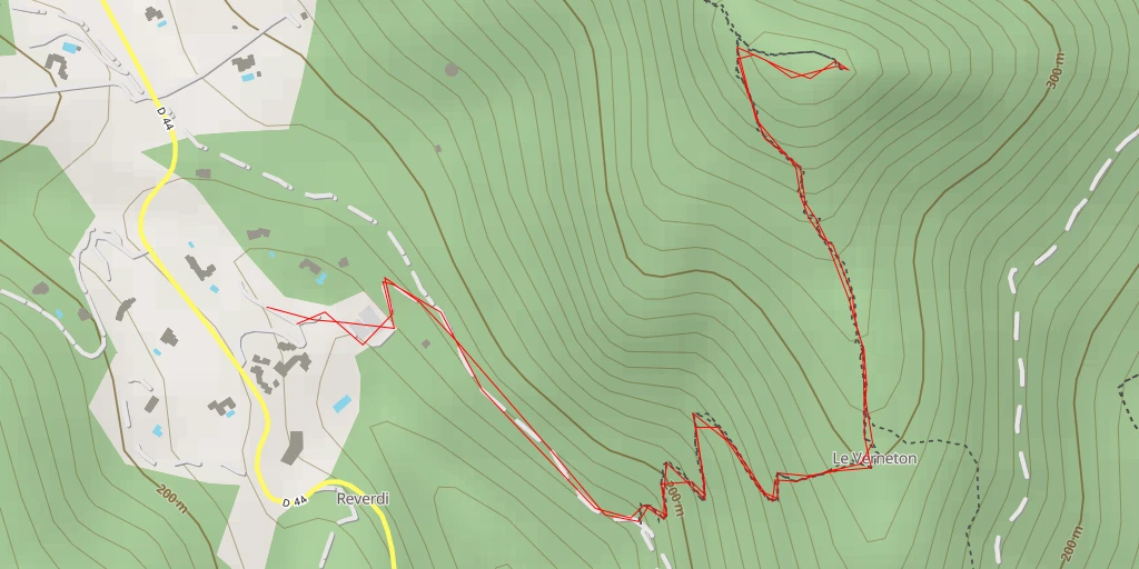 Map of the trail for San Peïre