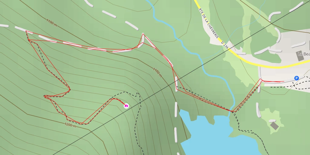 Map of the trail for Panorama du Lac de Vallon