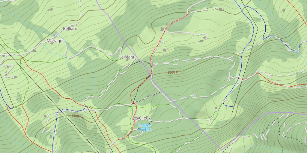 Carte de l'itinéraire :  Chemin du Château