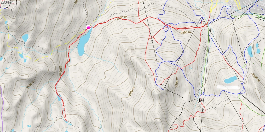 Map of the trail for Pierre Blanche - Le plan de l'eau