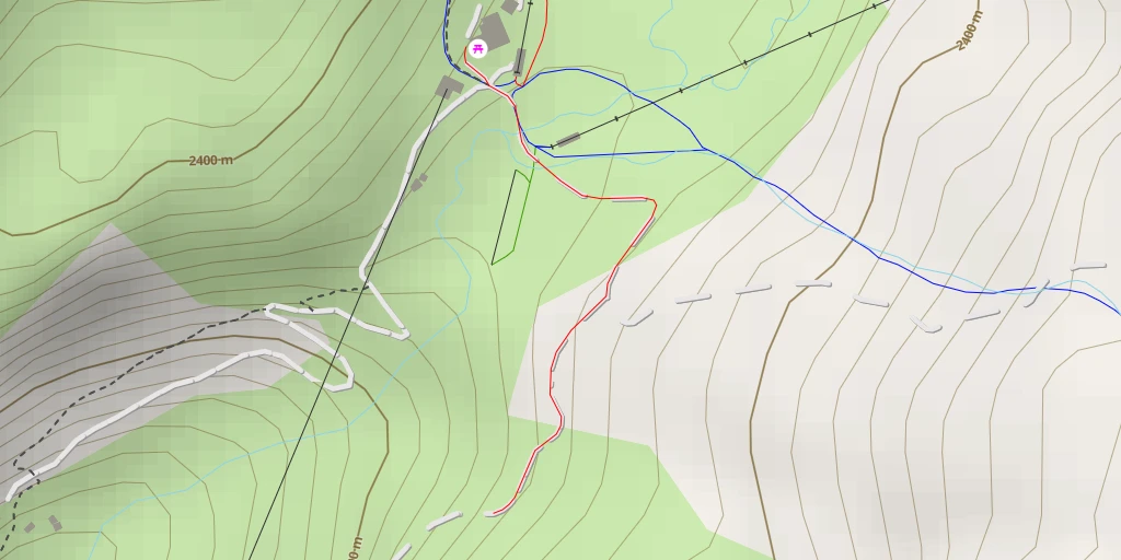 Map of the trail for Piste du Rocher Rénod - Piste du Rocher Rénod