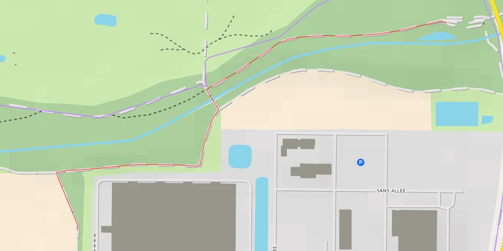 Map of the trail for L 116 - L 116 - Grevenbroich