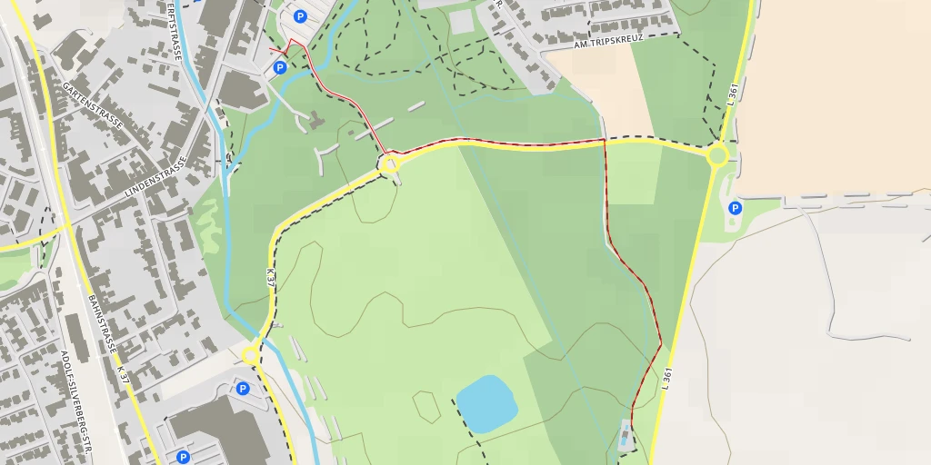 Map of the trail for L 361 - L 361