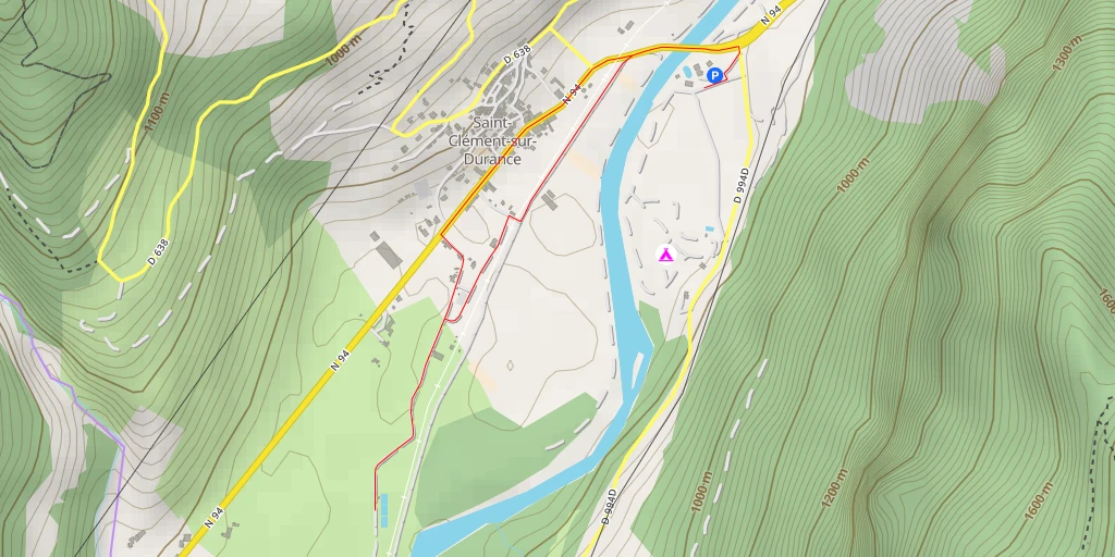 Map of the trail for Station d'épuration - N 94