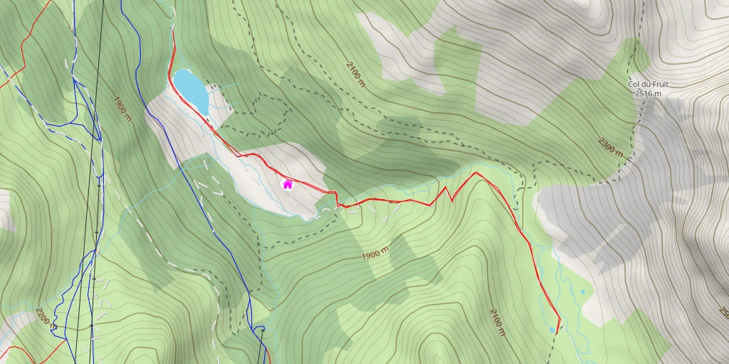 Map of the trail for Ours