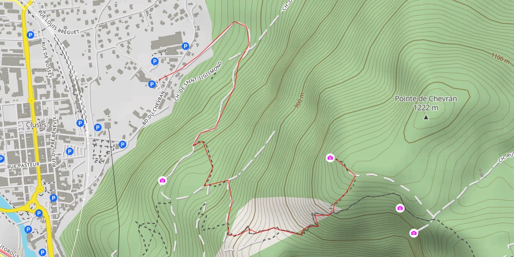 Map of the trail for Chemin rural du Chevran d'en Haut