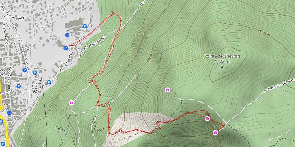 Map of the trail for Chemin rural du Chevran d'en Haut