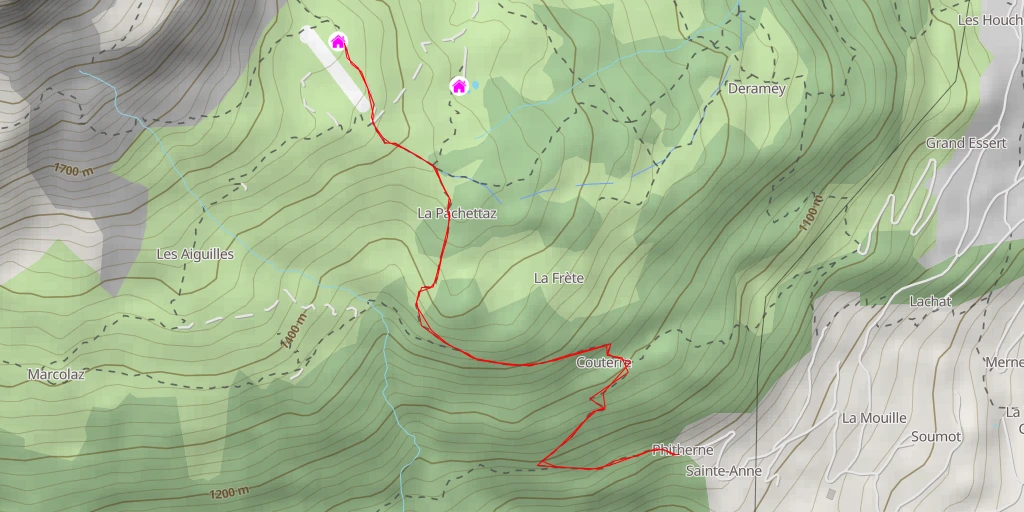 Map of the trail for Voie Accès 4x4 - Voie Accès 4x4