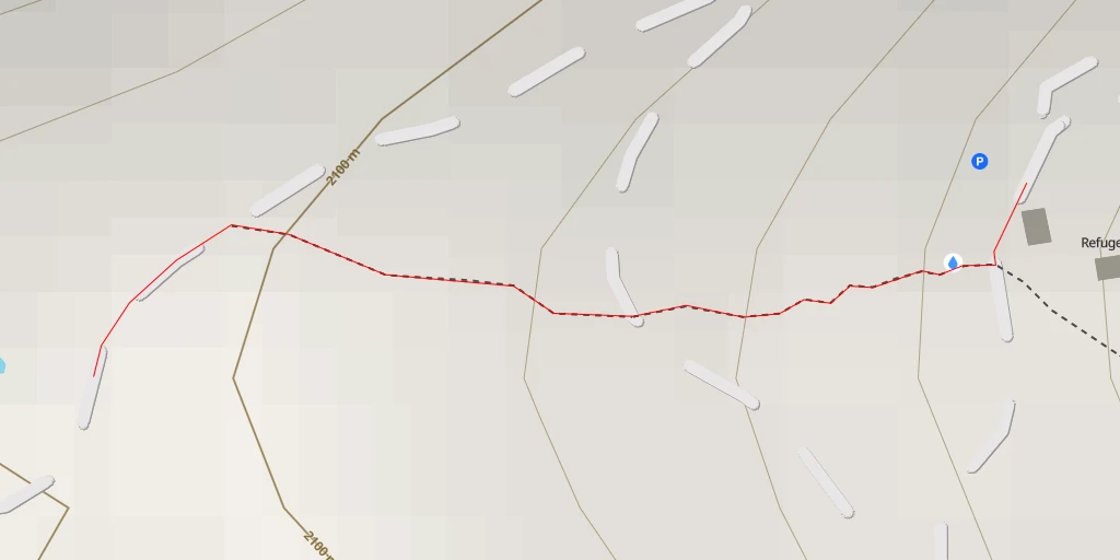 Map of the trail for Sentier Botanique - Aime-la-Plagne