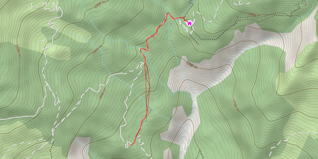 Map of the trail for Refuge de la Pare