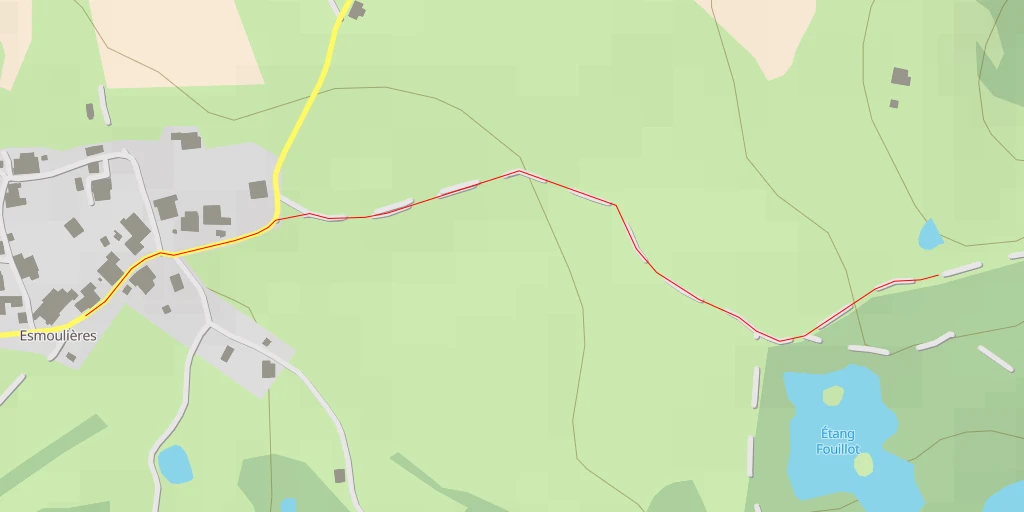 Map of the trail for Route de Brumbief