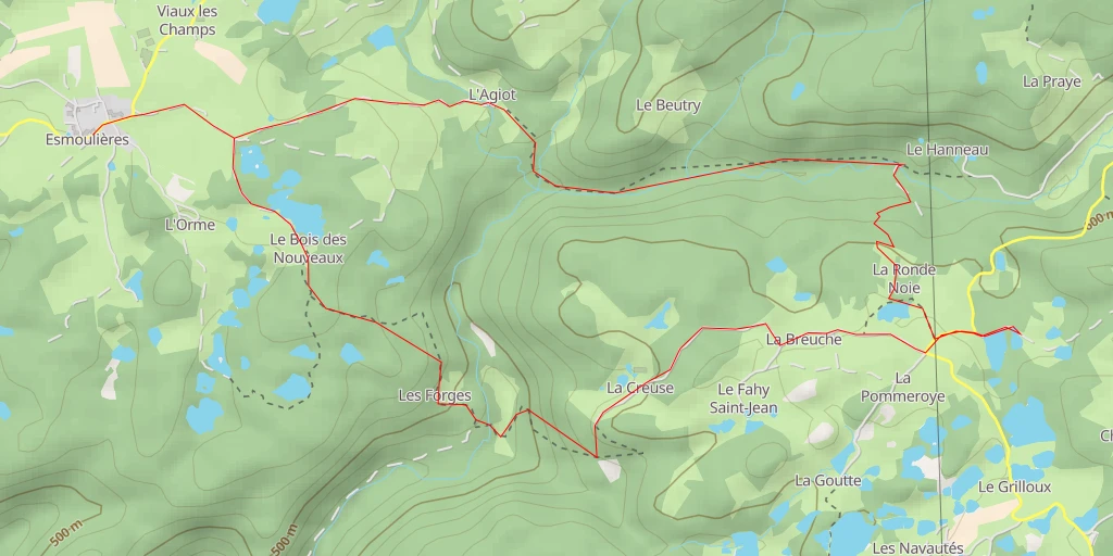 Map of the trail for D 263 - D 263 - Servance-Miellin