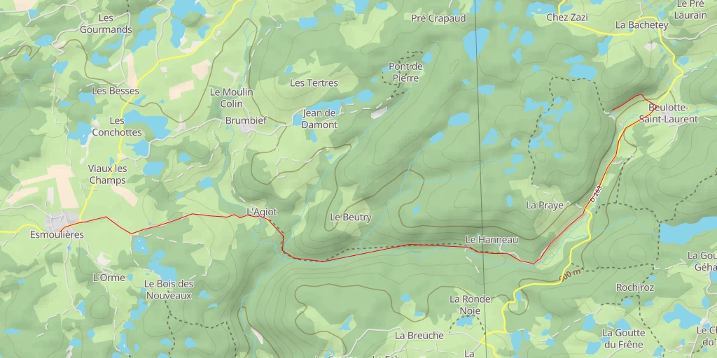 Map of the trail for D 263