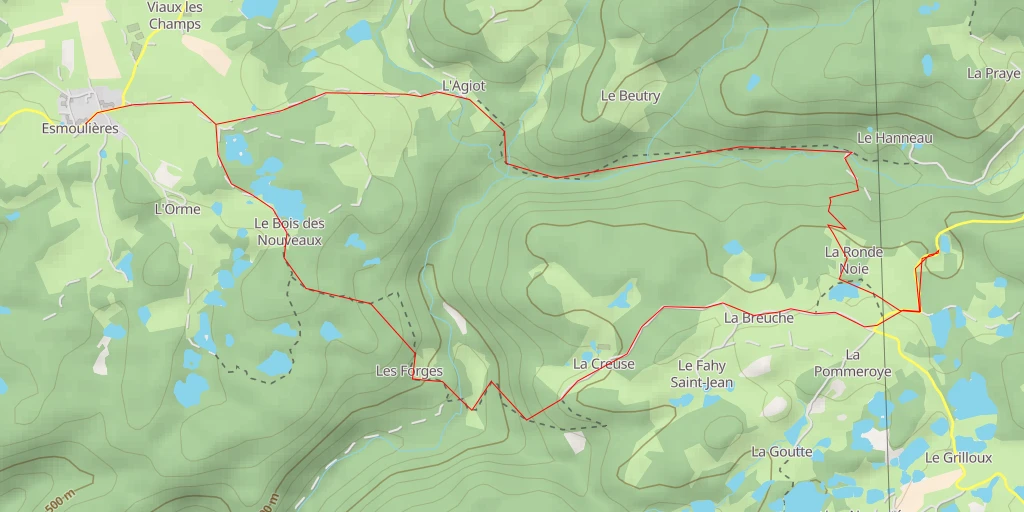 Map of the trail for D 263 - D 263 - Servance-Miellin