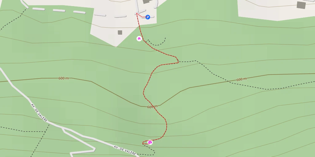 Map of the trail for AI - Table d.Orientation