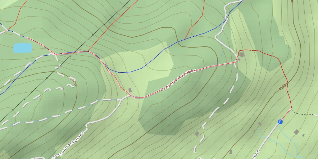 Map of the trail for Mélèzes - Mélèzes