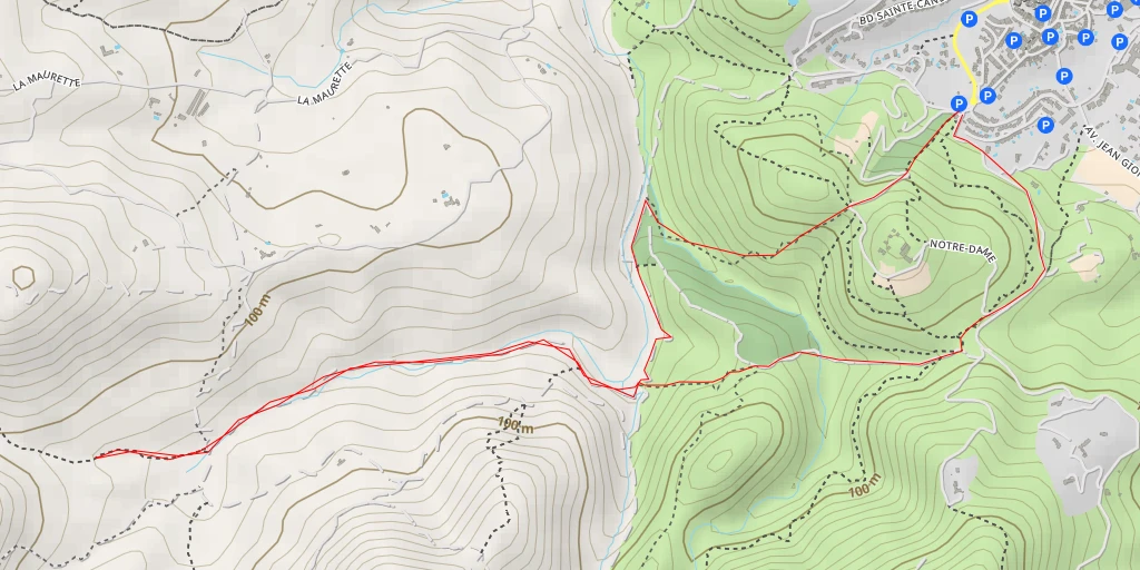 Map of the trail for 83520