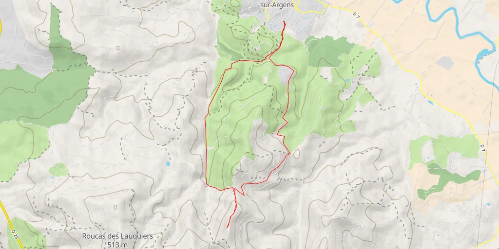 Map of the trail for Les Cavalières