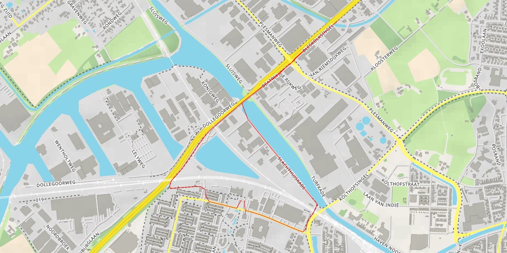 Map of the trail for Bleskolksingel - Bleskolksingel