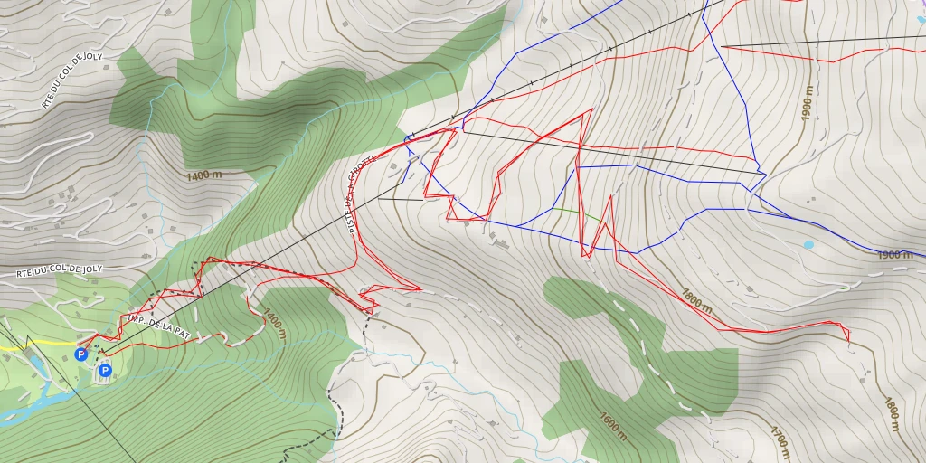 Map of the trail for Route du Col de Joly - Route du Col de Joly