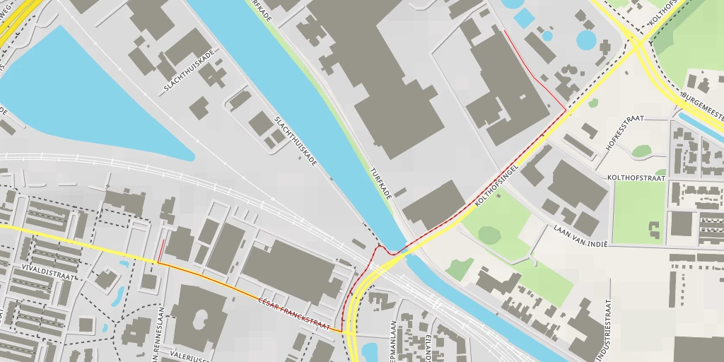 Map of the trail for Kolthofsingel