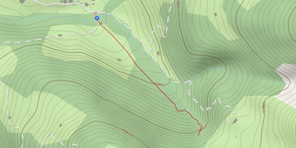 Carte de l'itinéraire :  Cascade de la Stassaz