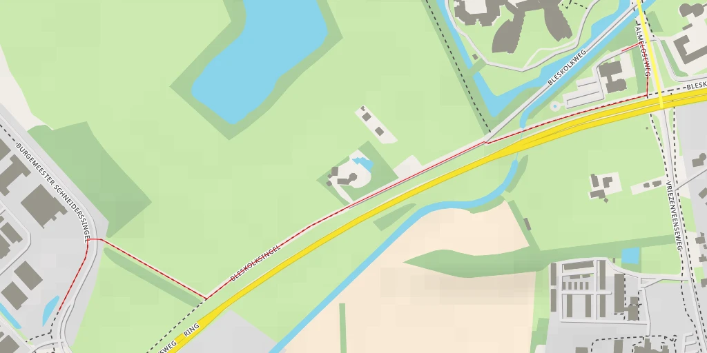 Map of the trail for Burgemeester Schneiderssingel - Burgemeester Schneiderssingel