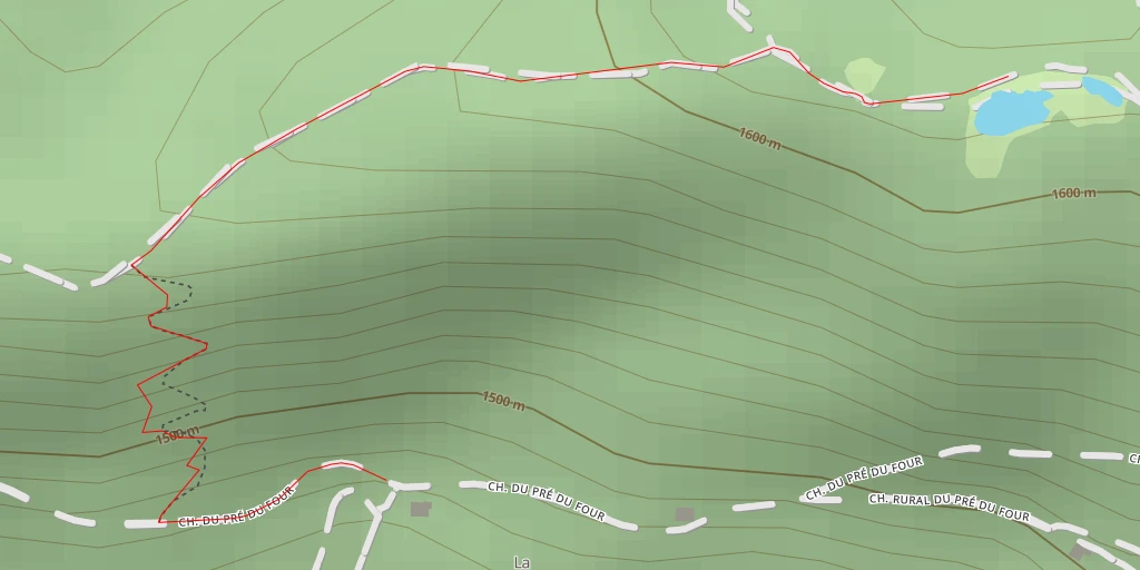Map of the trail for Chemin du Pré du Four - Chemin du Pré du Four