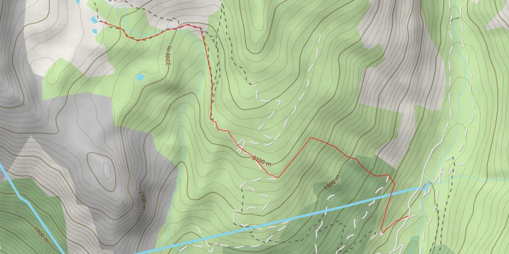 Map of the trail for Lac de Portette - Chemin des Bergers - La Plagne-Tarentaise