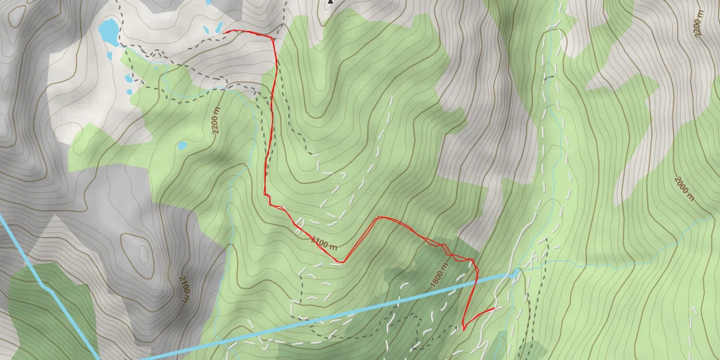 Map of the trail for 73210 - La Plagne-Tarentaise