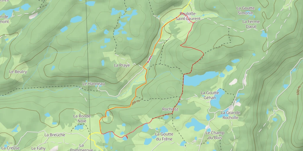 Map of the trail for D 263 - D 263 - Servance-Miellin