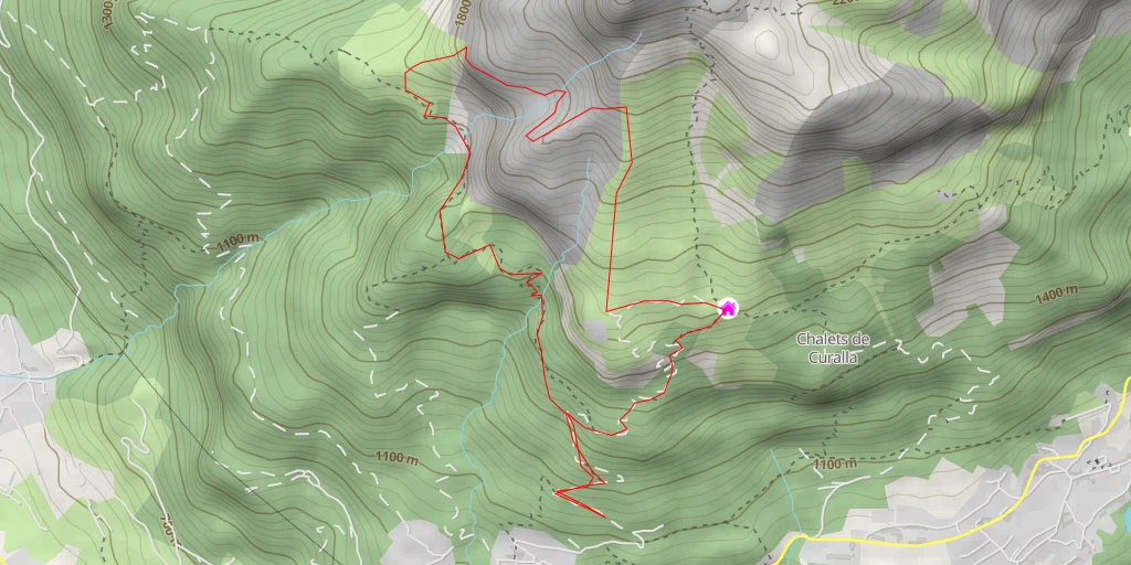 Map of the trail for Refuge de Varan Traverse de Chalavreu