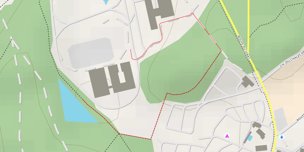 Map of the trail for Manège du Chalet-à-Gobet - 1 - Lausanne