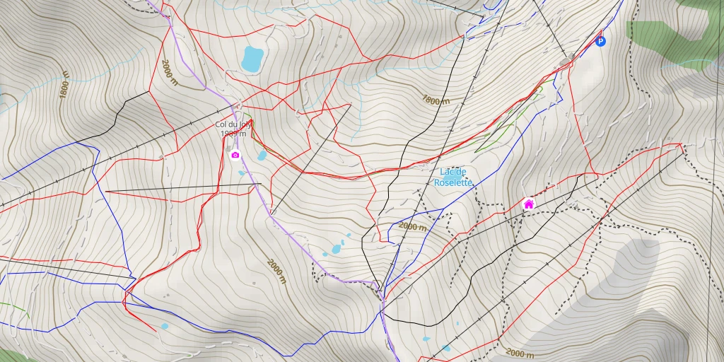 Map of the trail for Route du Col de Joly - Route du Col de Joly