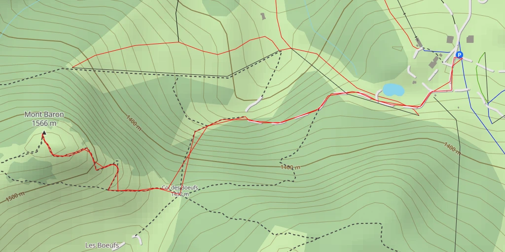 Map of the trail for Chemin rural des Chesnay