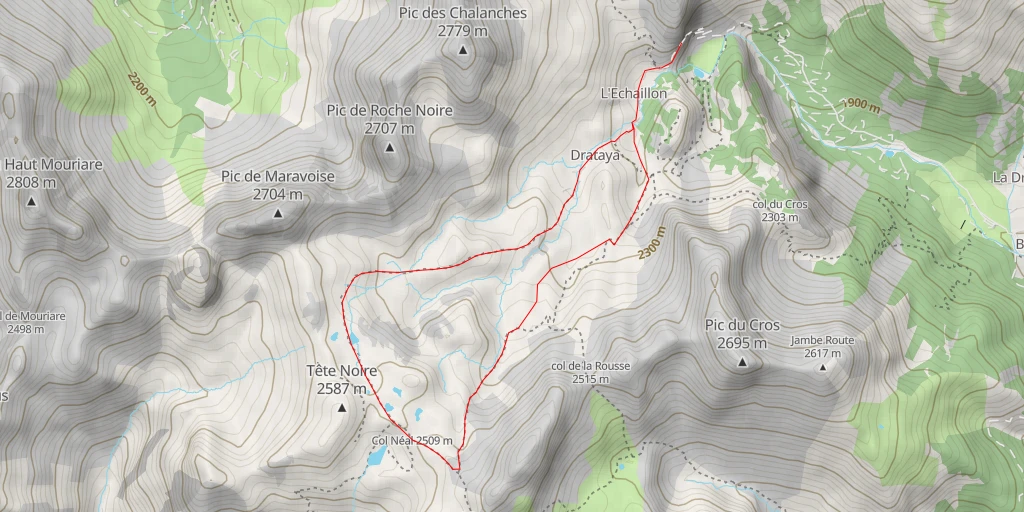 Map of the trail for 05350 - Château-Ville-Vieille