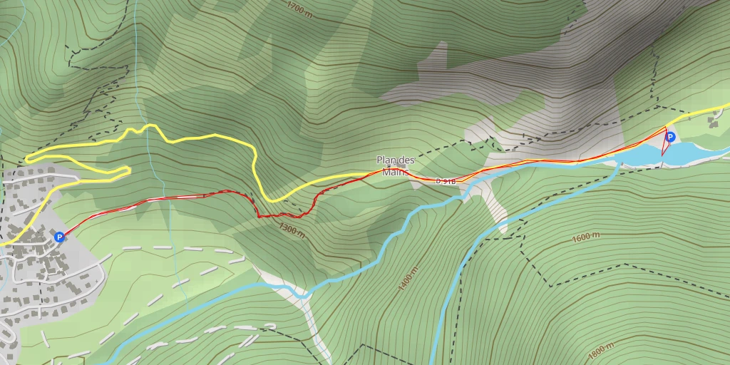 Map of the trail for Route du Col du Palet