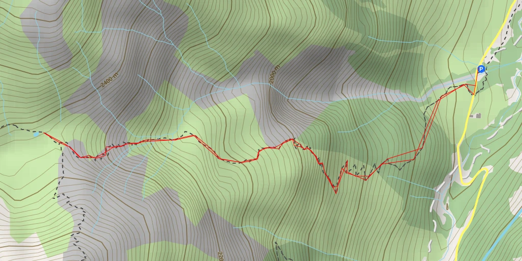 Map of the trail for Col des Saulces - Chemin de Saint-Michel